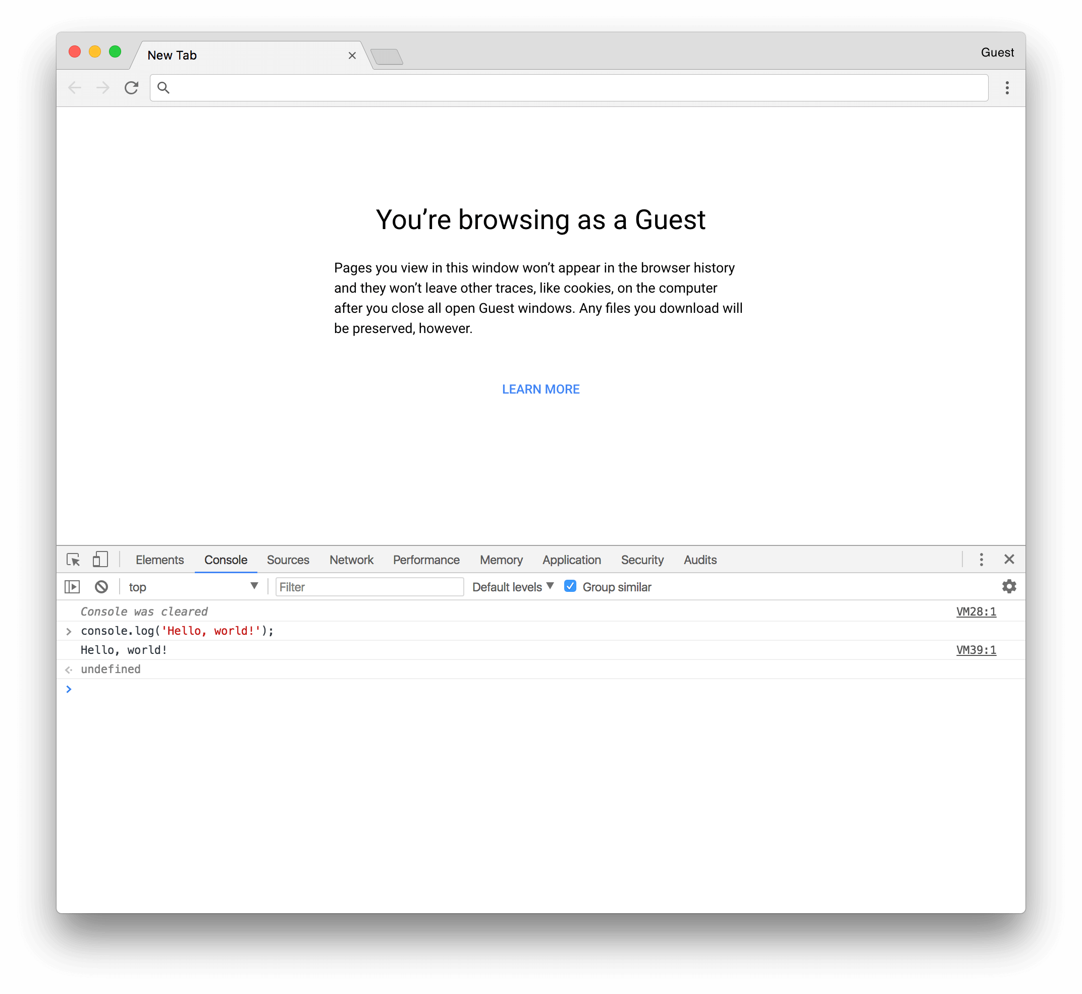 Developer tools